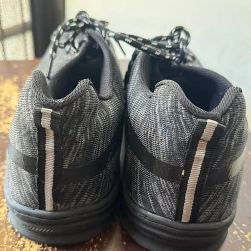 LONG BANG BLACK AND GREY SHOES